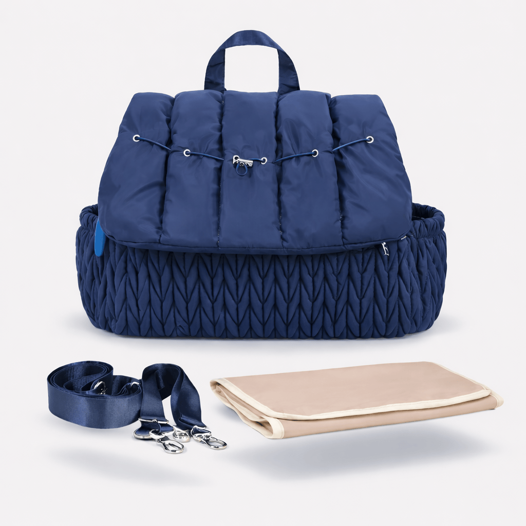 Sac à langer bleu marine Bleu Foncé