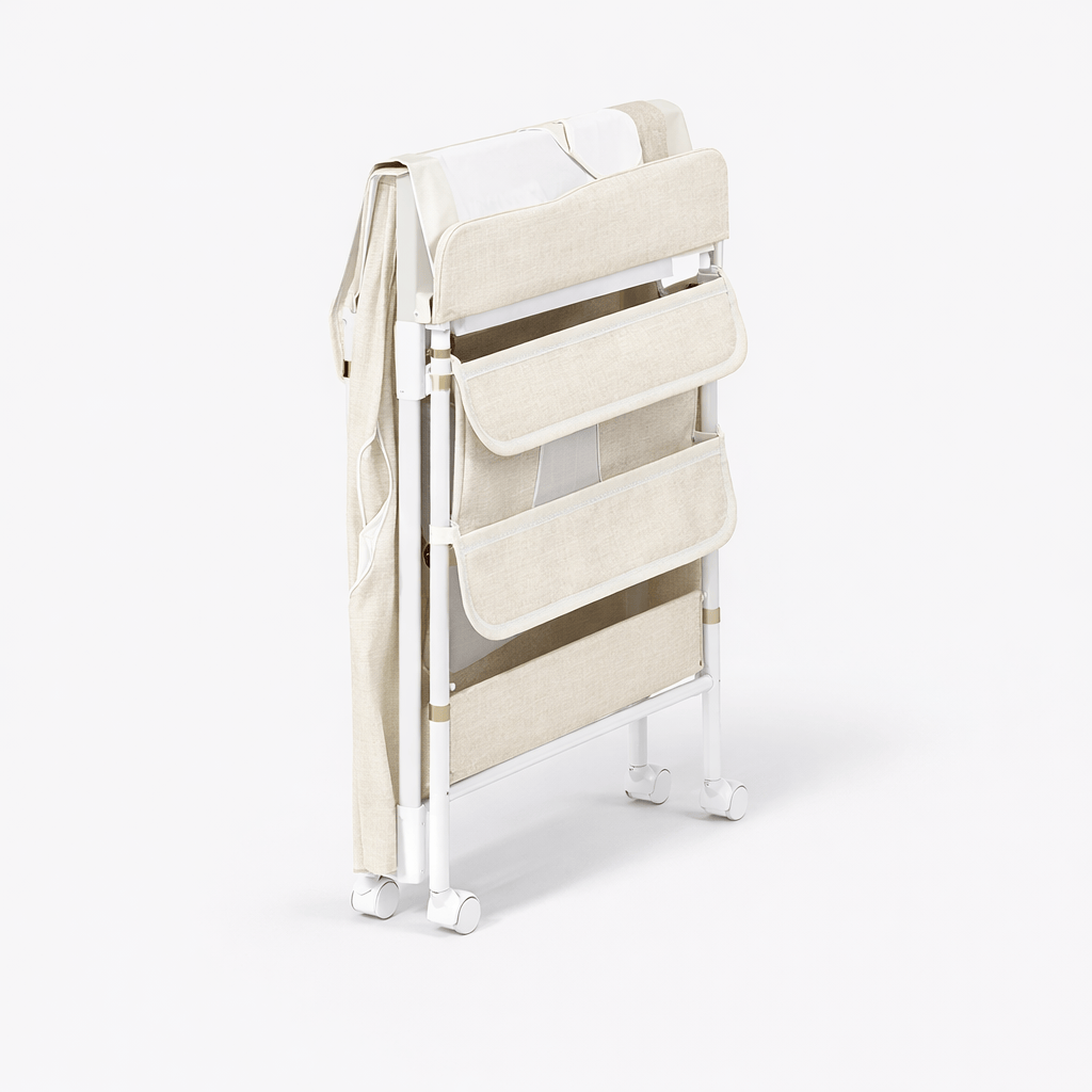 Table à langer ajustable Beige blanc