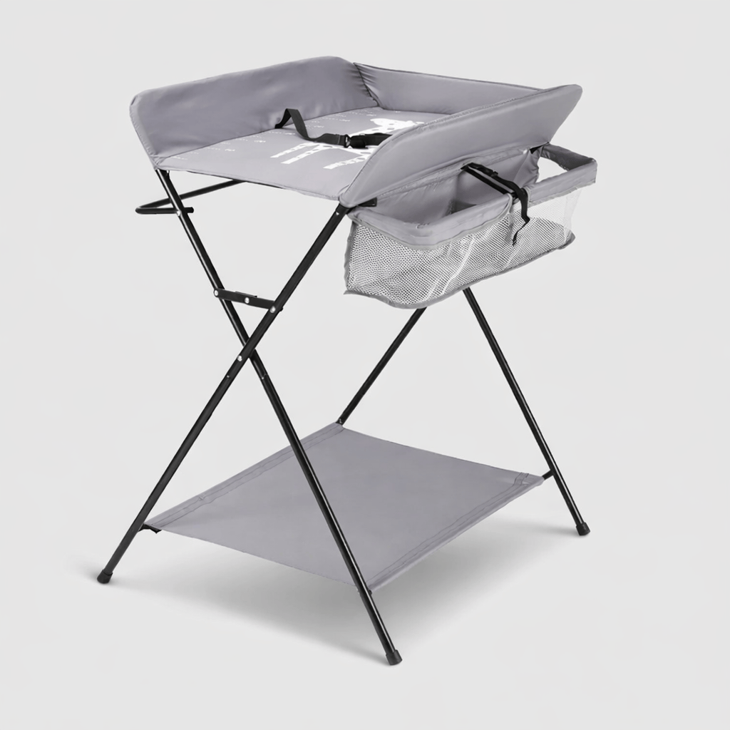 Table à langer pliable grise Gris