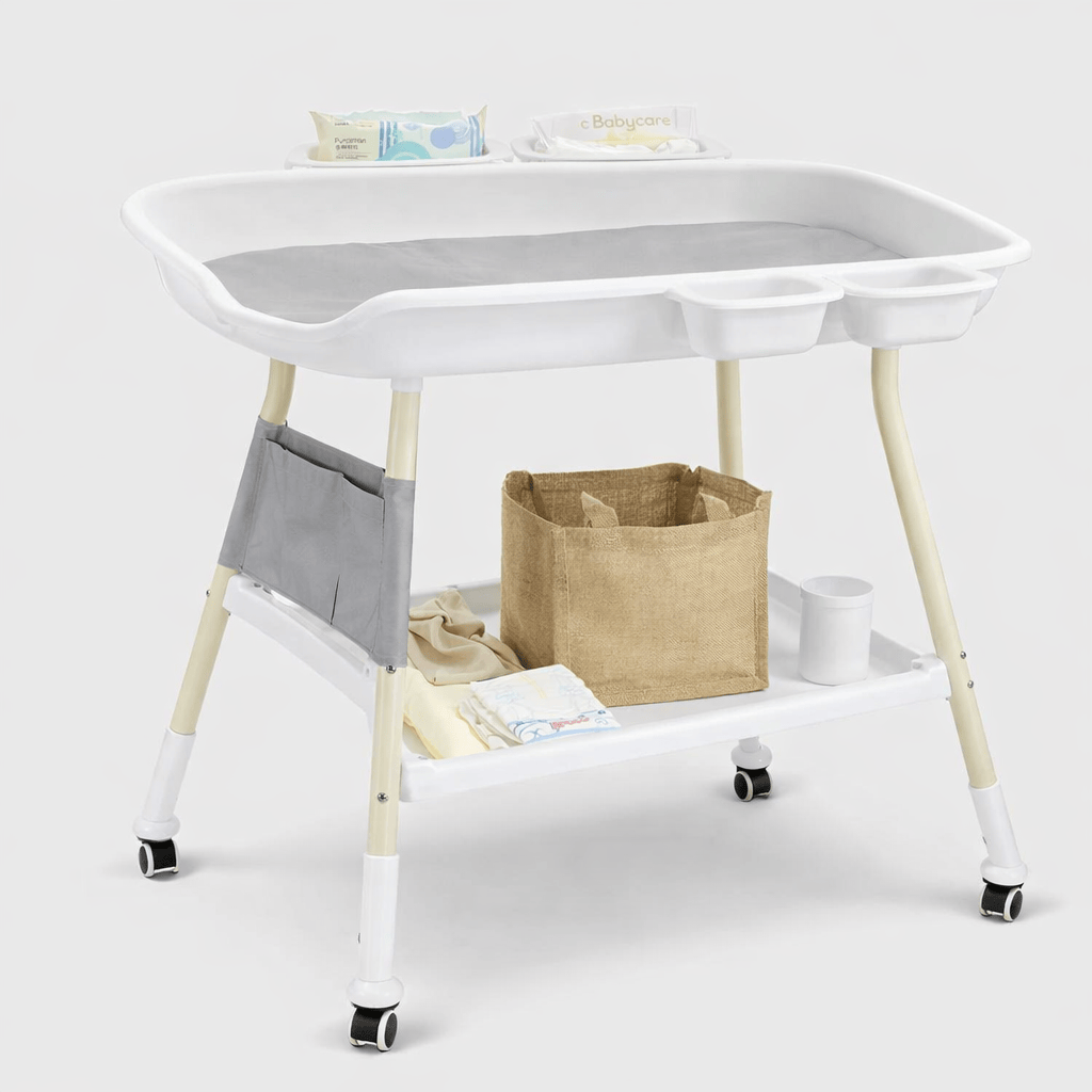 Table à langer pour nouveau-né Gris