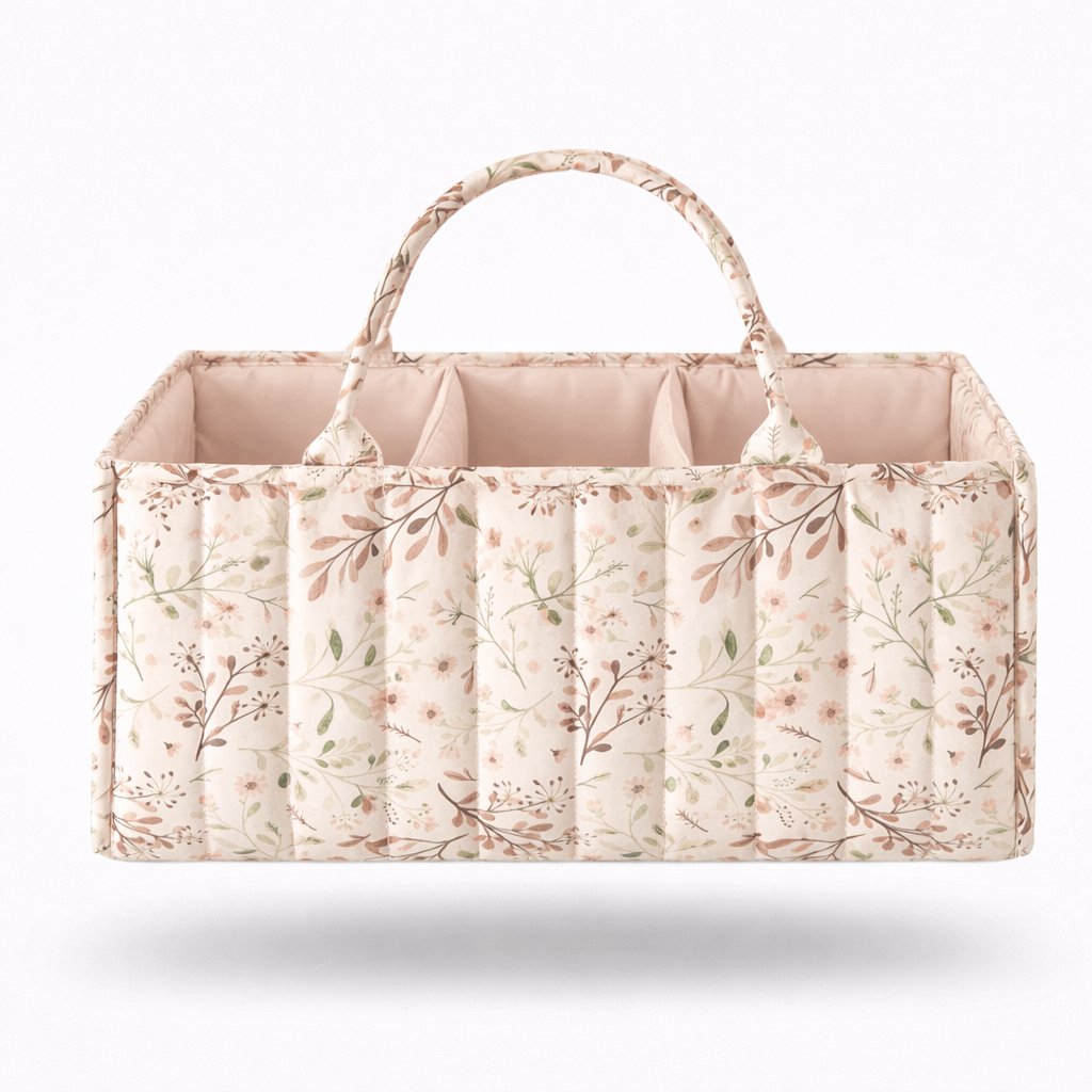 Panier à langer fleuri
