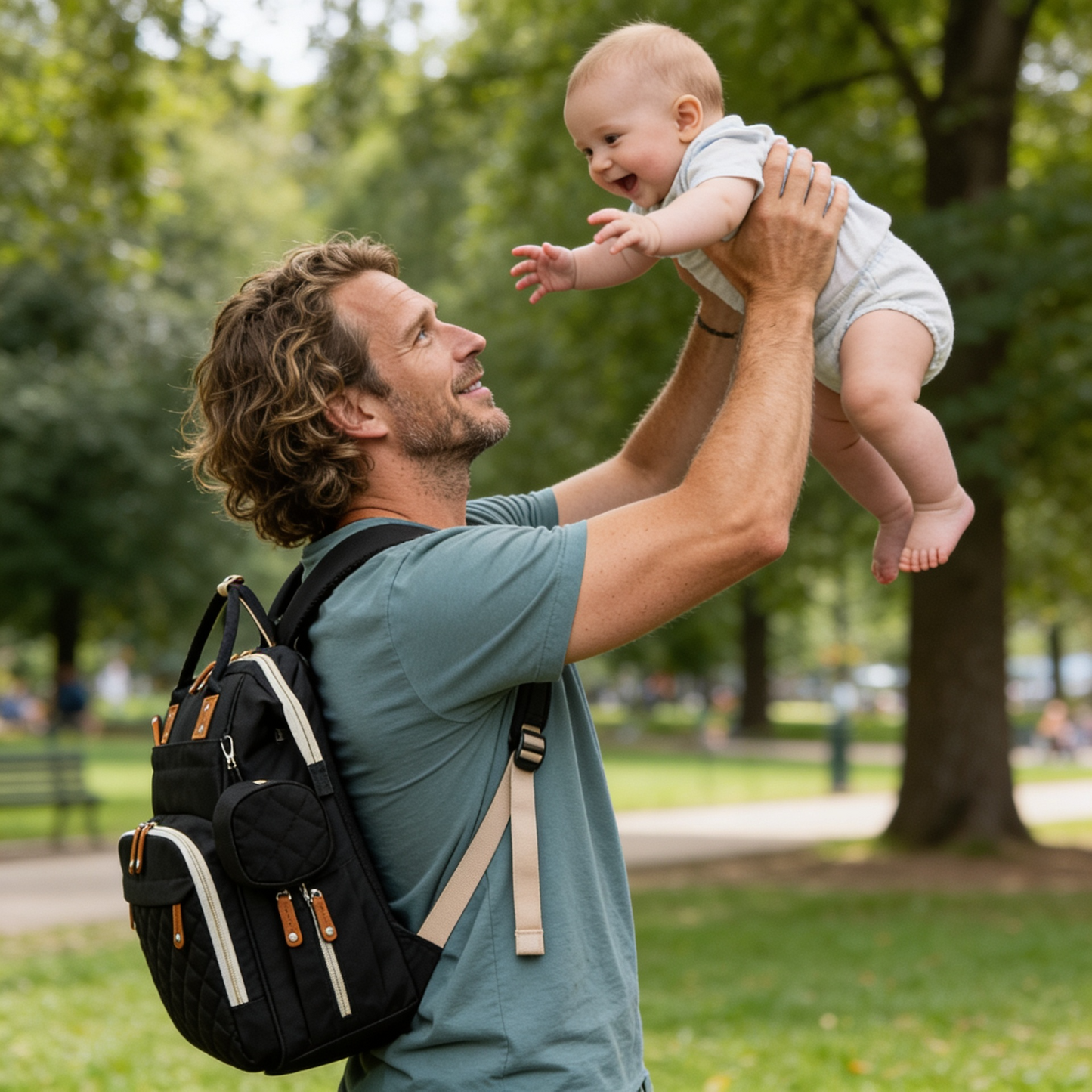 Sac à langer homme papa et bébé