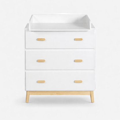 Commode à langer 3 tiroirs Blanc