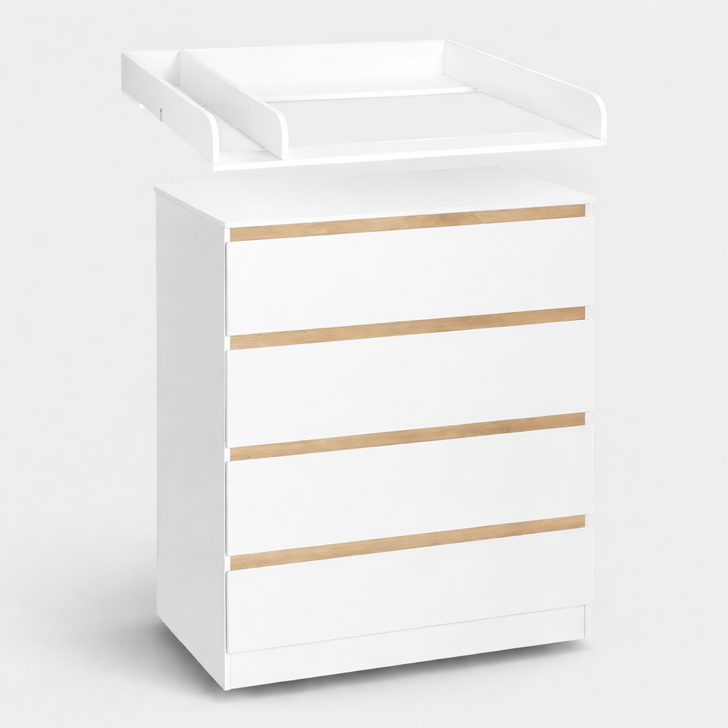 Commode à langer en bois Blanc