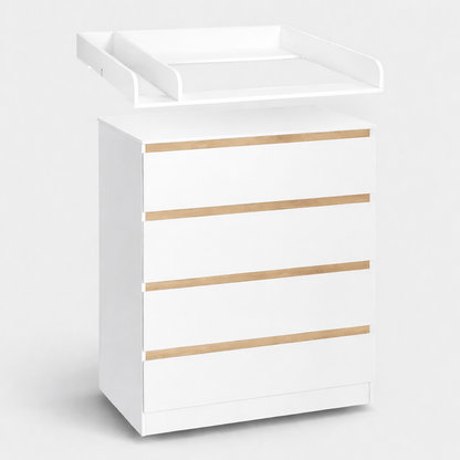 Commode à langer en bois Blanc