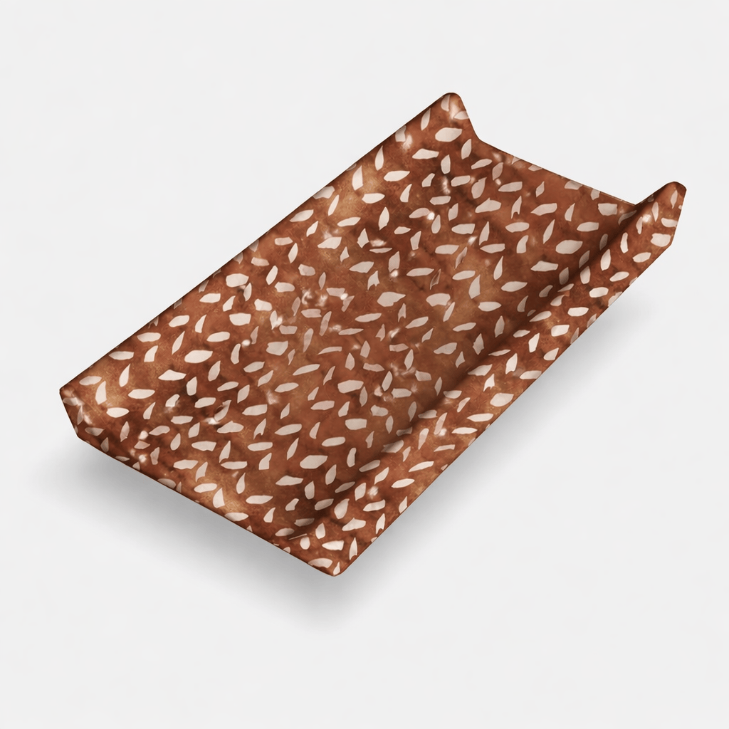 Housse matelas à langer réutilisable Marron