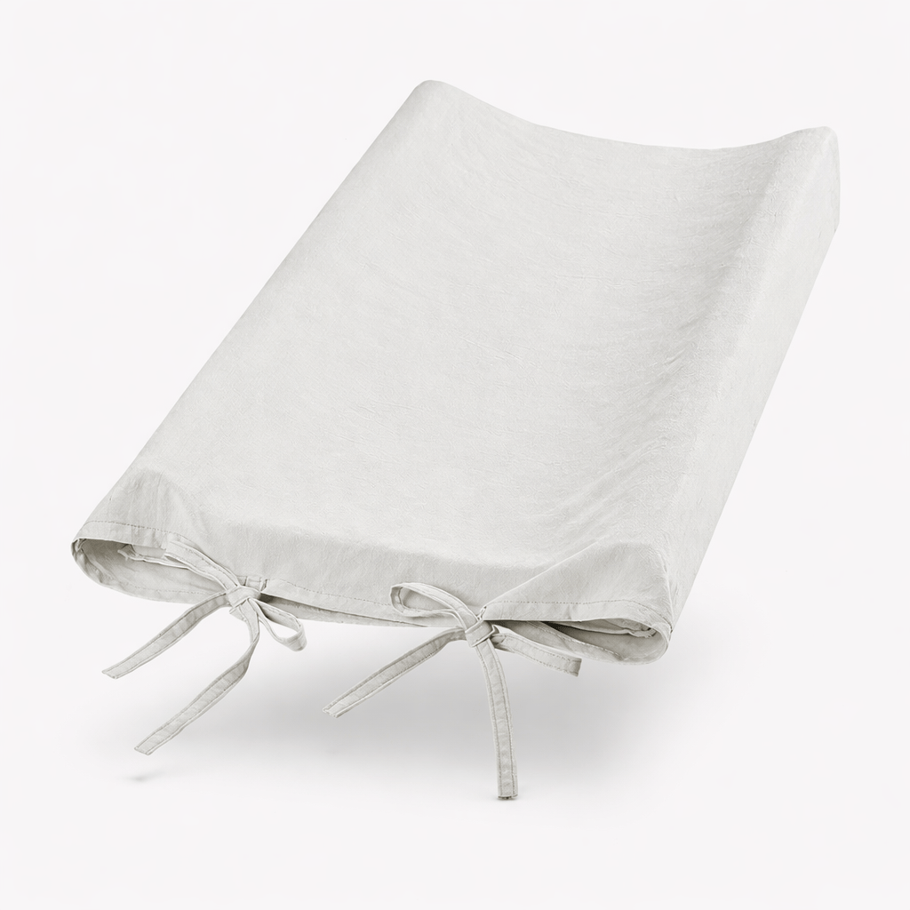 Housse matelas à langer unie Gris