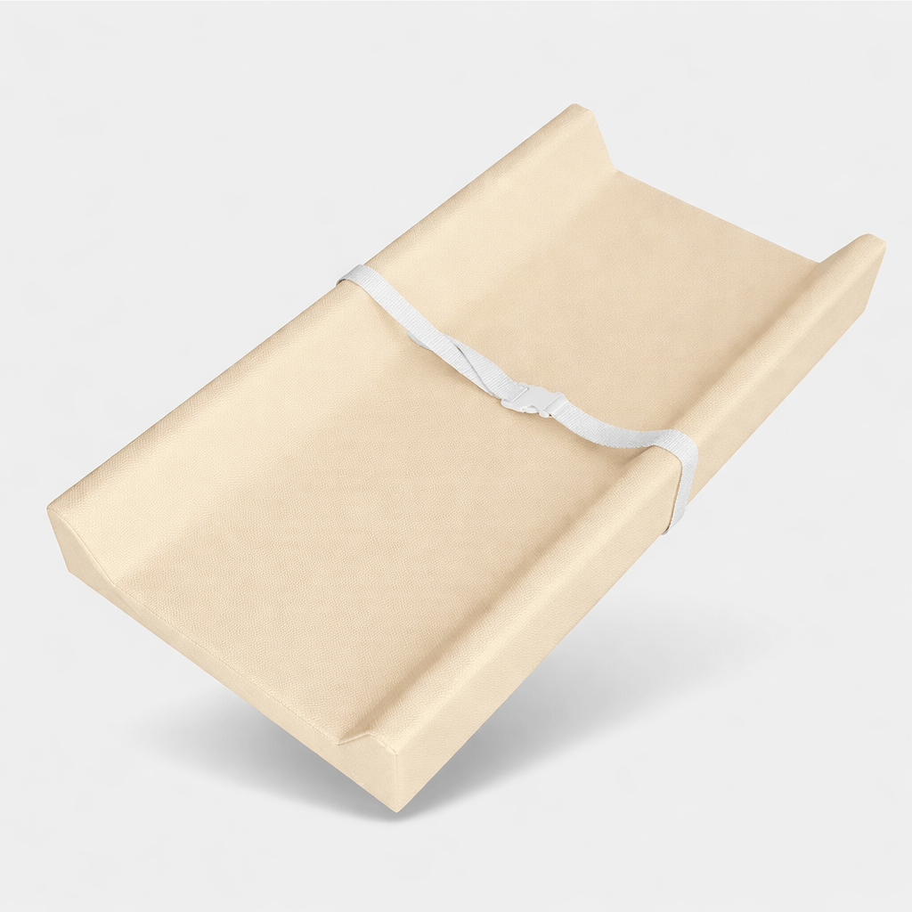 Matelas à langer uni avec sangle Beige