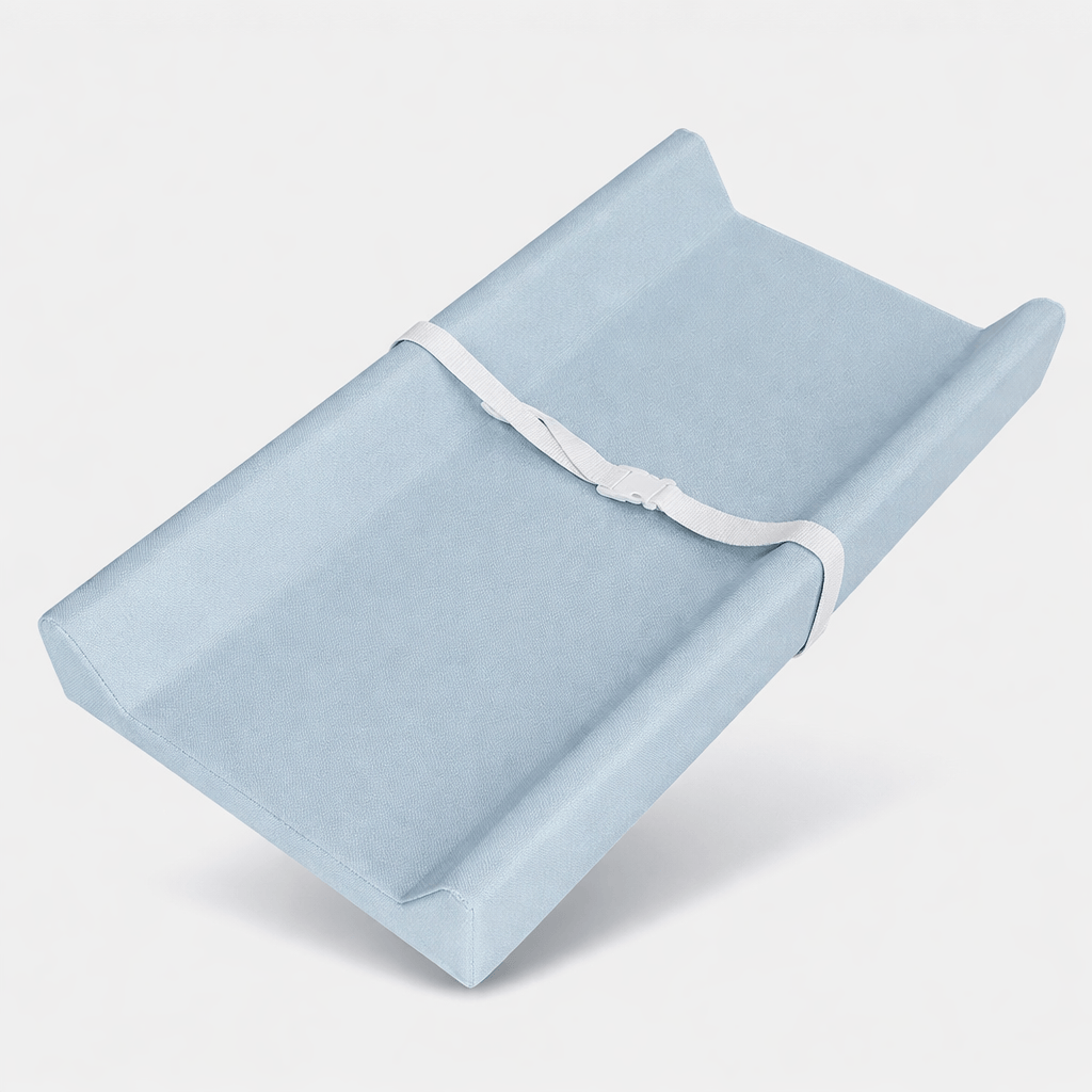 Matelas à langer uni avec sangle Blue