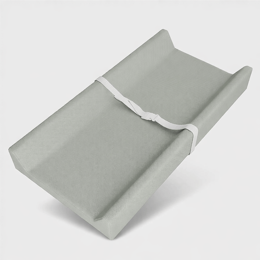 Matelas à langer uni avec sangle Gris