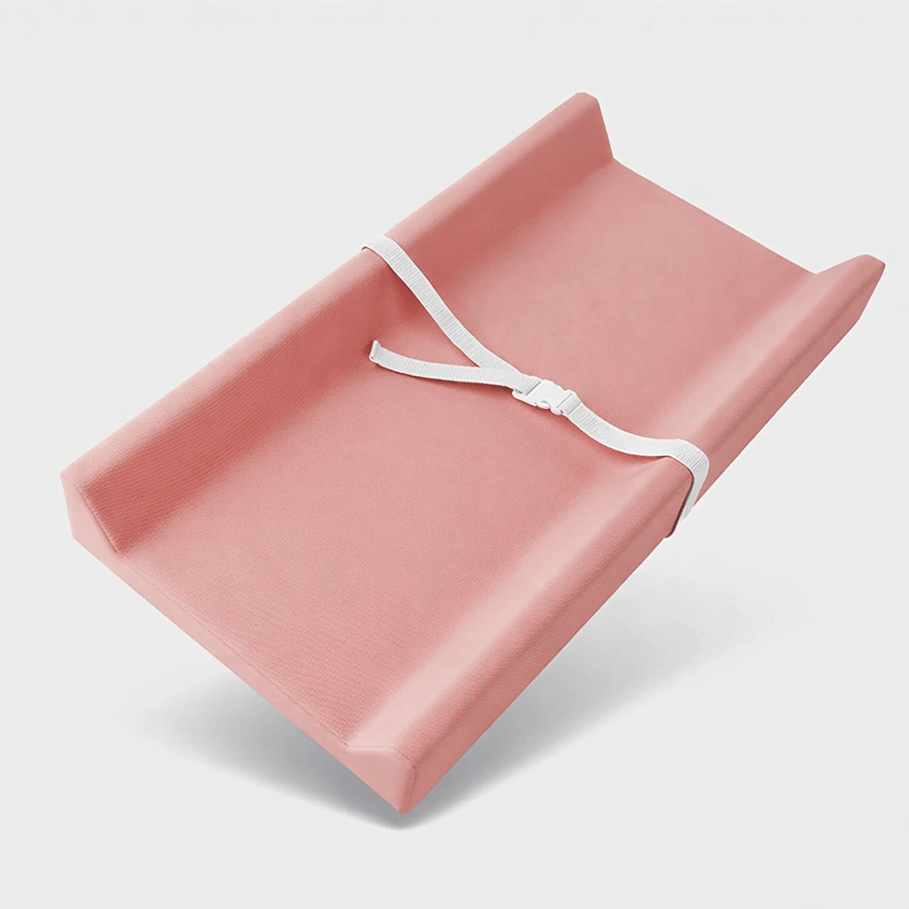 Matelas à langer uni avec sangle Rose