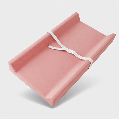 Matelas à langer uni avec sangle Rose