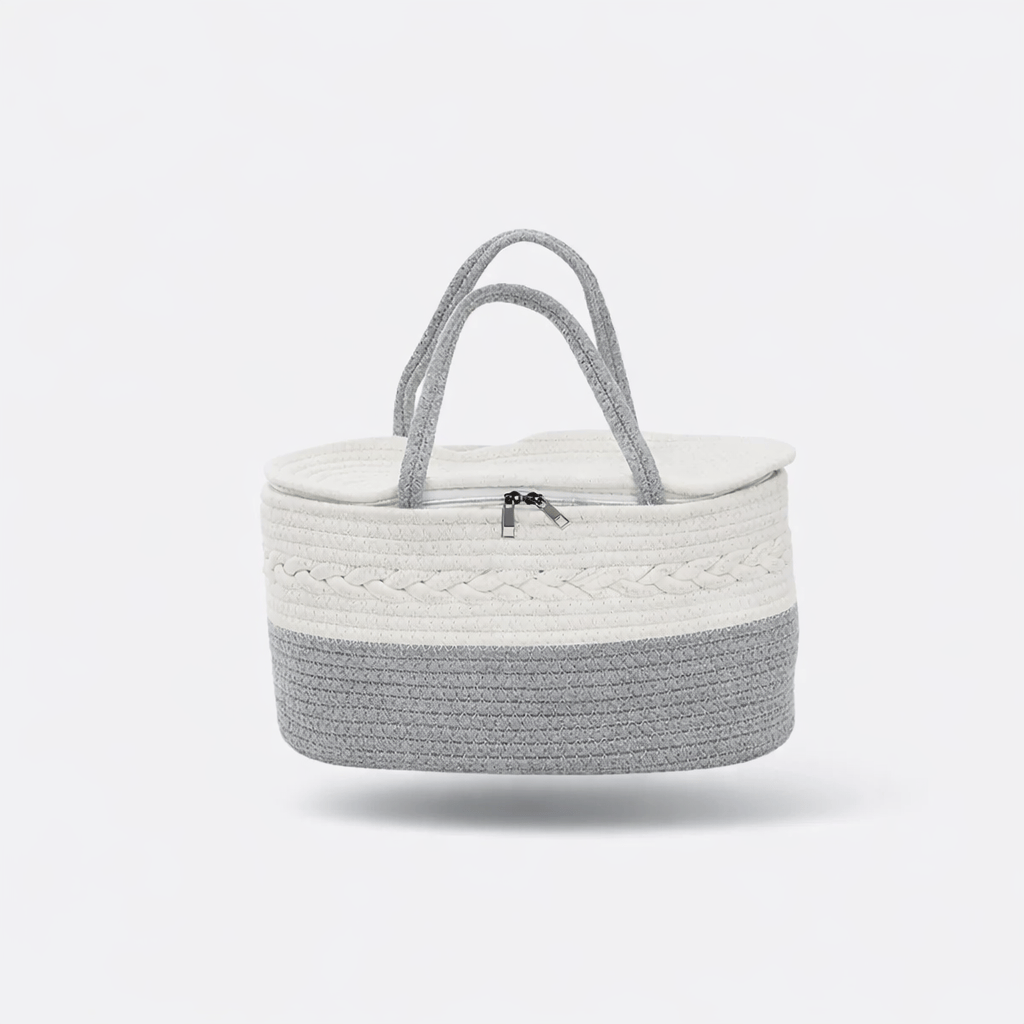 Panier à langer avec fermeture Gris