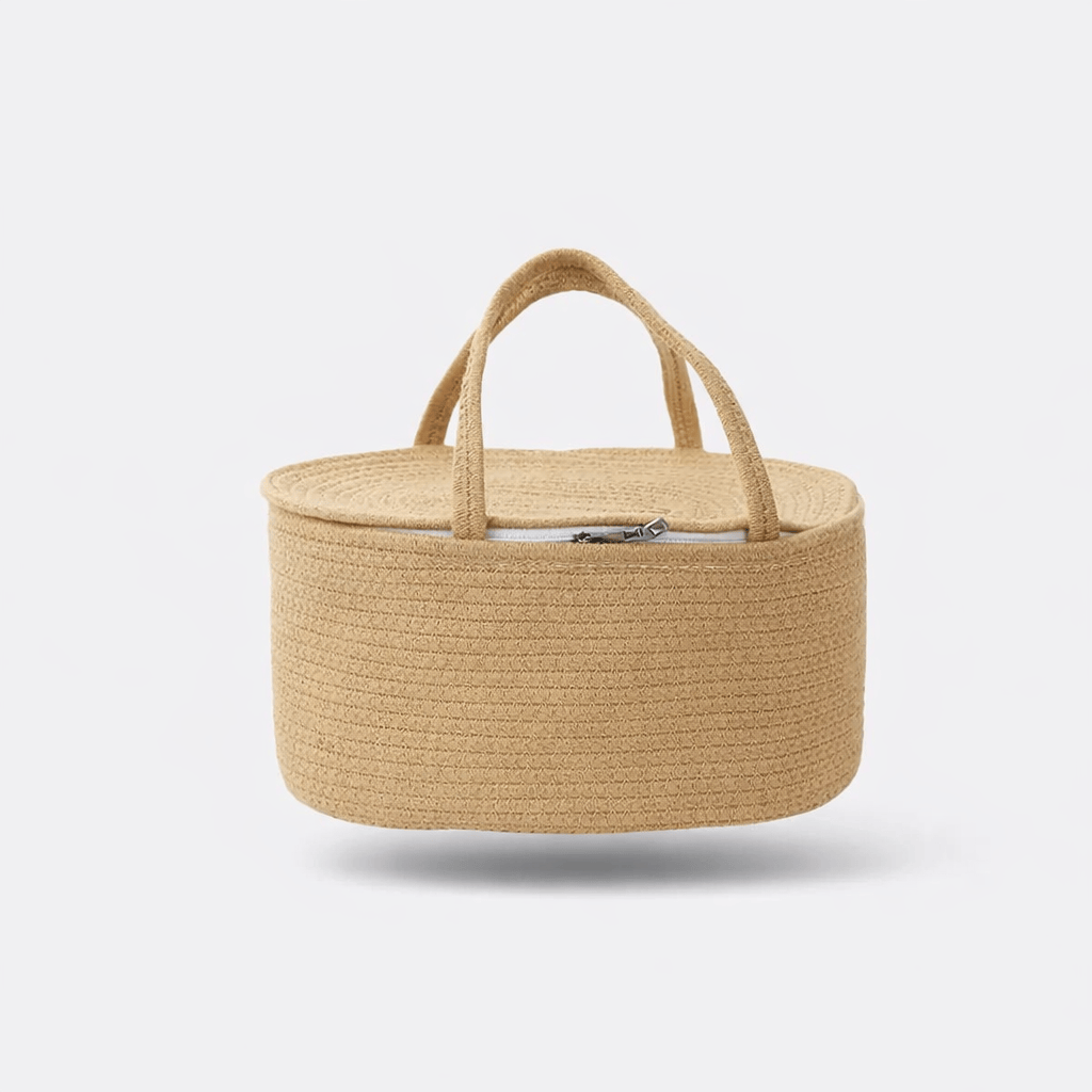 Panier à langer avec fermeture Marron