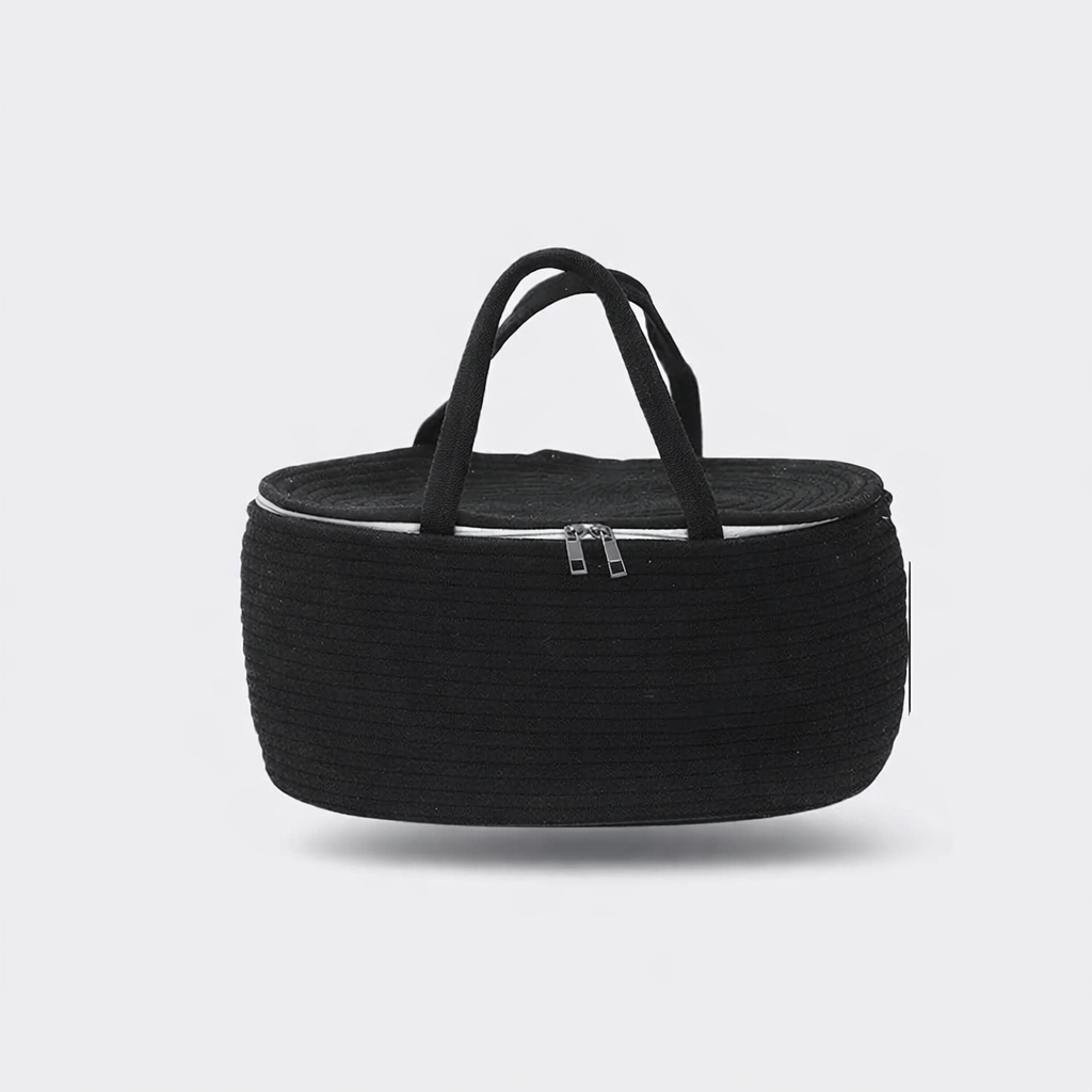 Panier à langer avec fermeture Noir