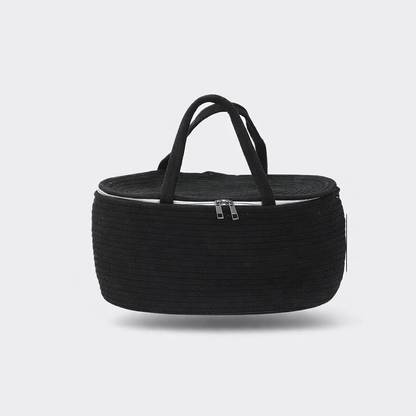 Panier à langer avec fermeture Noir