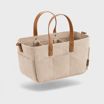 Panier à langer avec poignées Beige