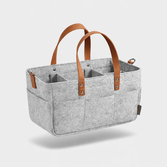 Panier à langer avec poignées Gris