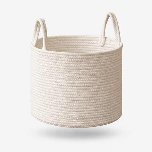 Panier à langer blanc uni Blanc / Petit