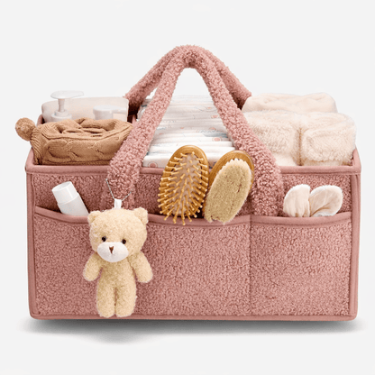 Panier à langer effet douceur Rose