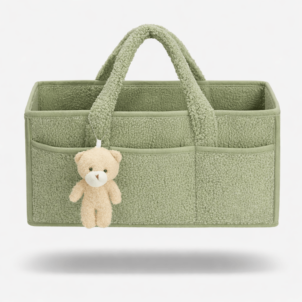 Panier à langer effet douceur Vert