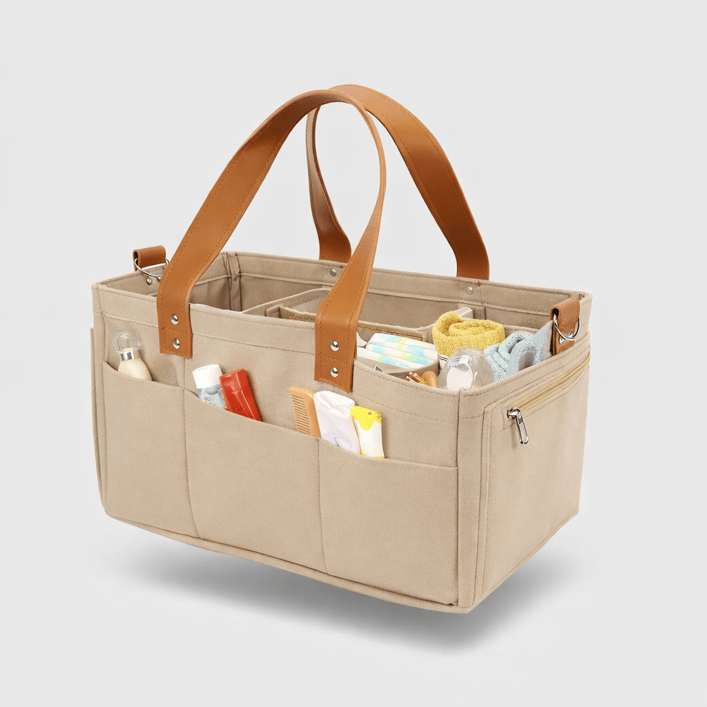 Panier à langer grande capacité Beige