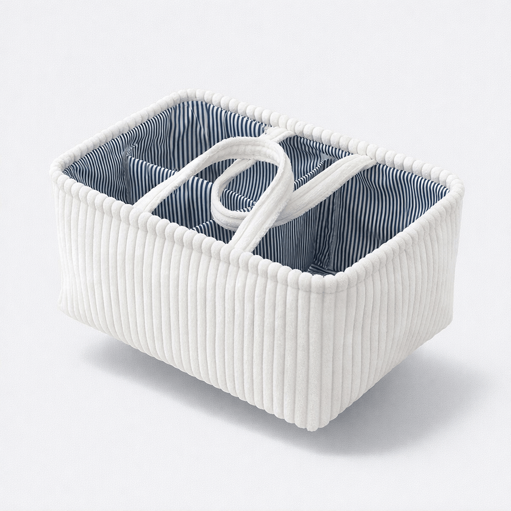 Panier à langer large Blanc