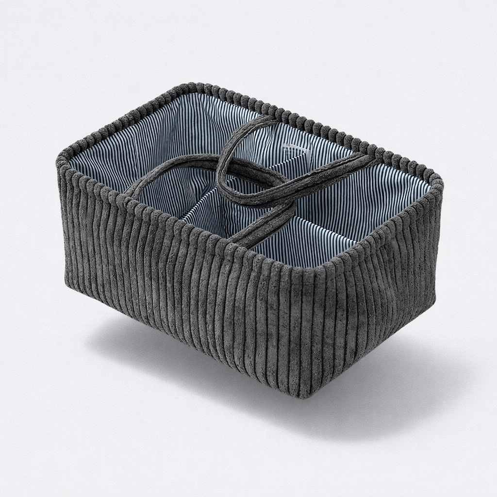 Panier à langer large Gris