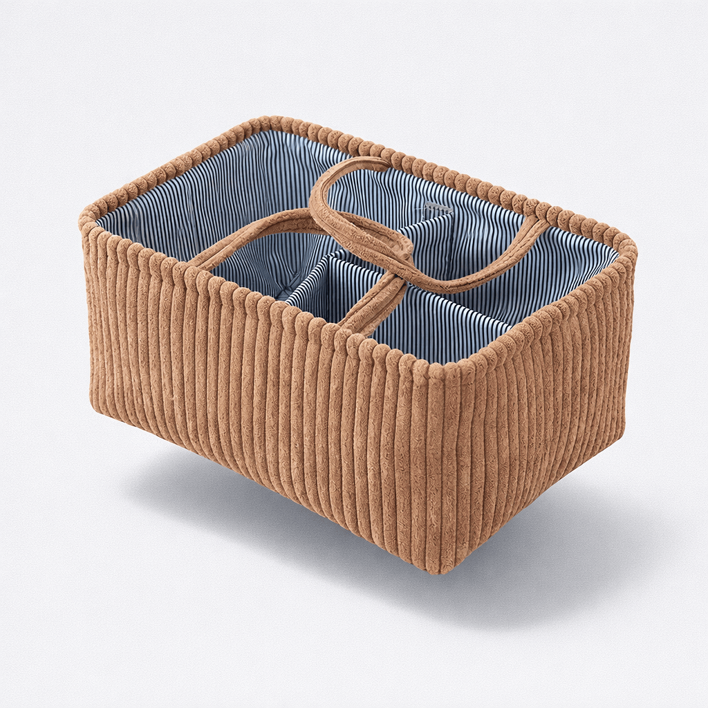 Panier à langer large Marron