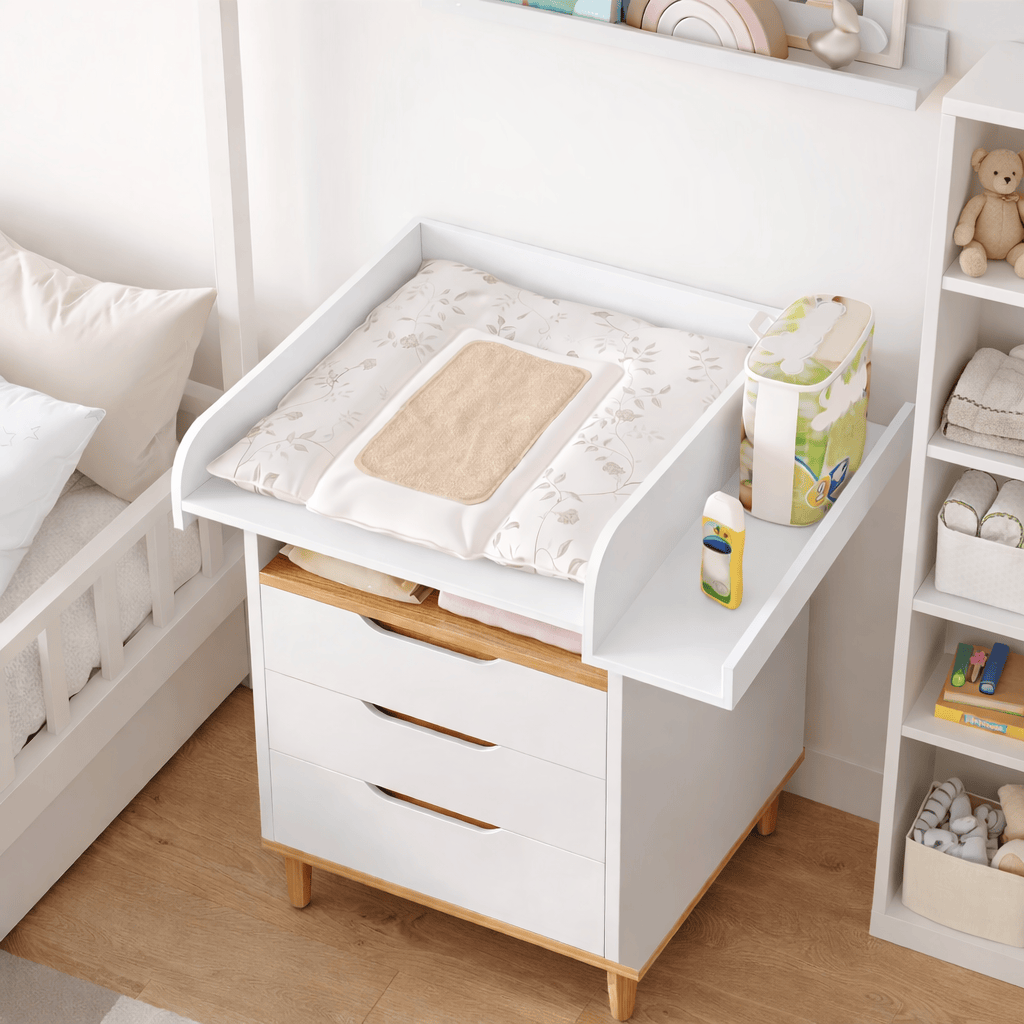 Plan à langer en bois Blanc