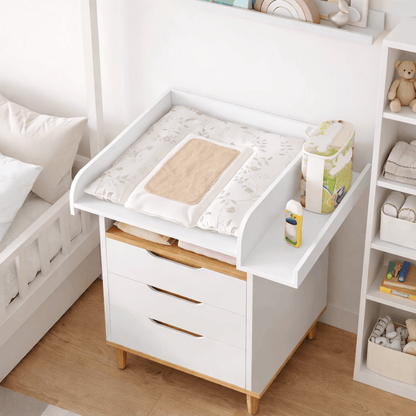 Plan à langer en bois Blanc