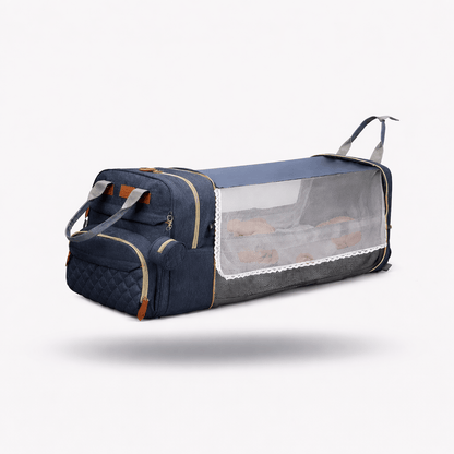 Sac à dos à langer avec lit et moustiquaire