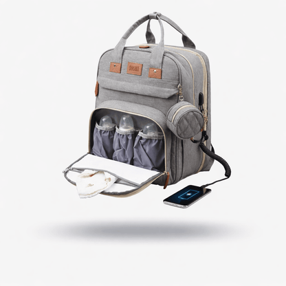 Sac à dos à langer avec lit et moustiquaire