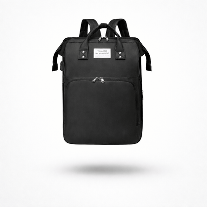 Sac à dos à langer avec lit Noir