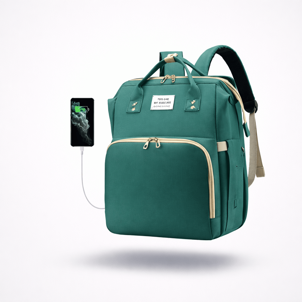 Sac à dos à langer avec lit Vert