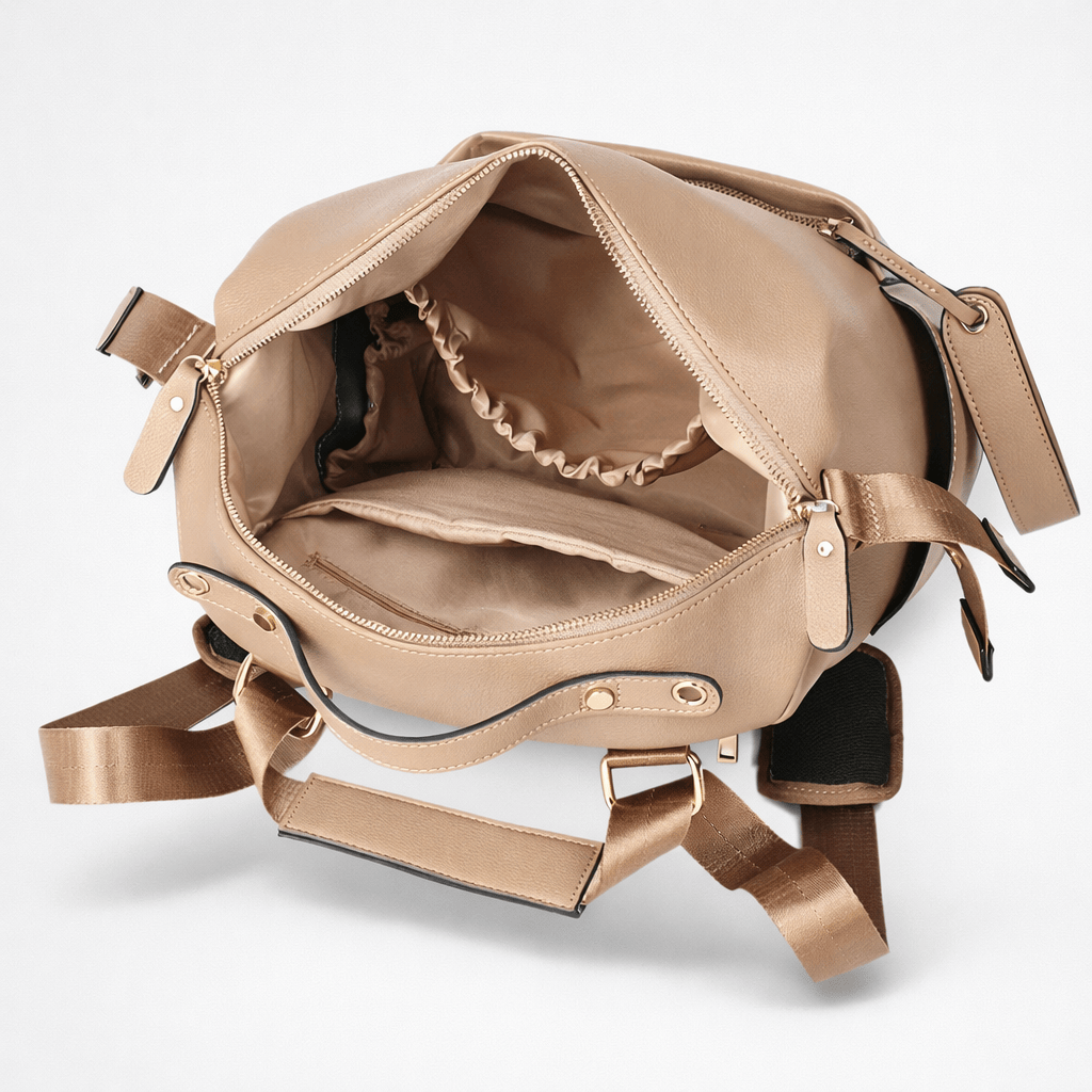 Sac à dos à langer cuir