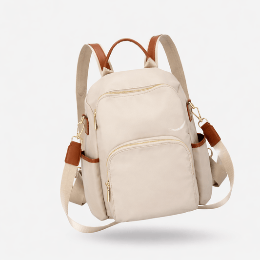Sac à dos à langer de ville Ecru