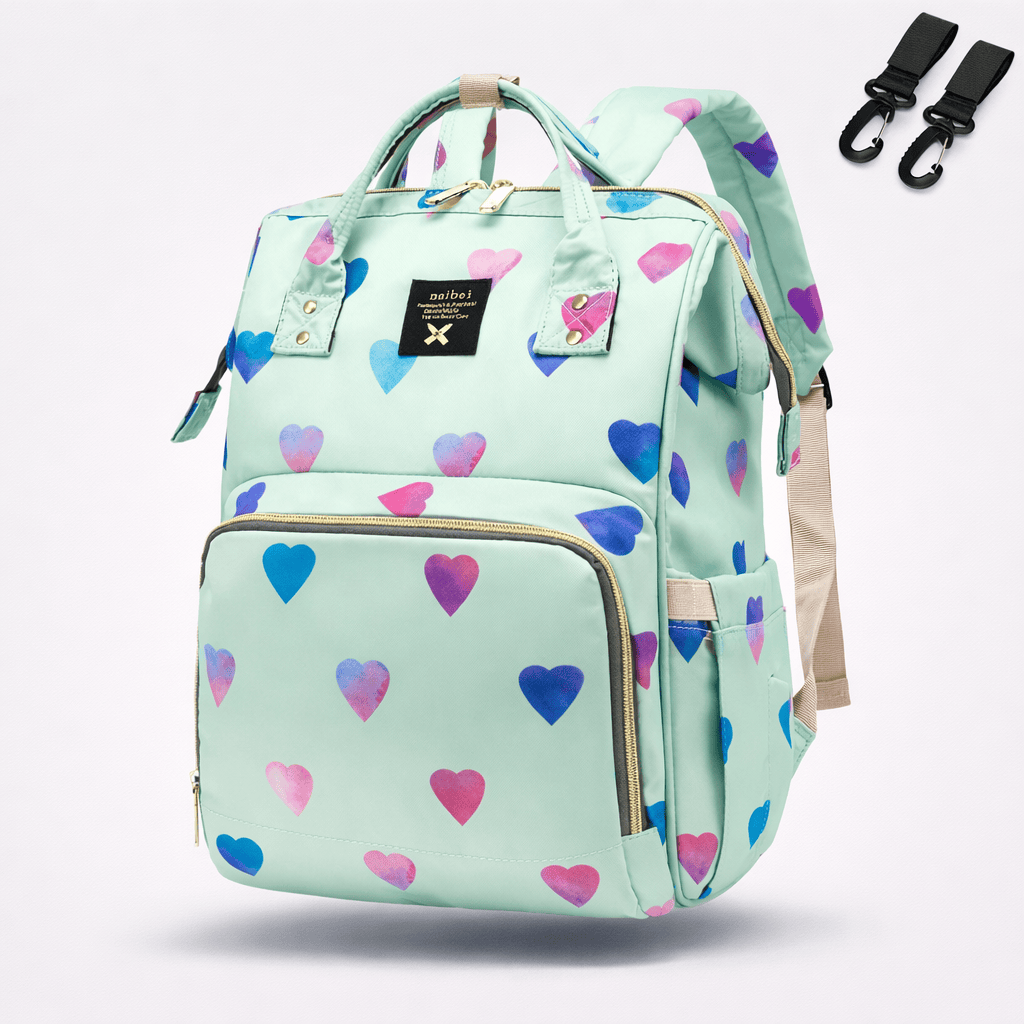 Sac à dos à langer imperméable Vert