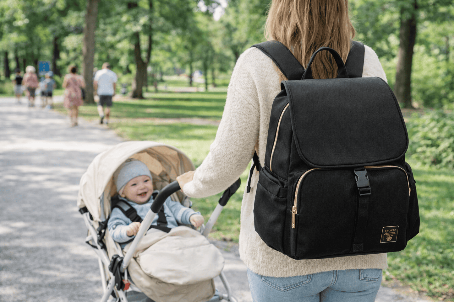 Sac  à dos à langer noir Noir