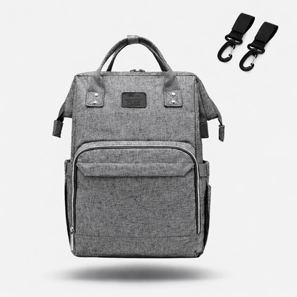 Sac à dos à langer voyage Gris Clair