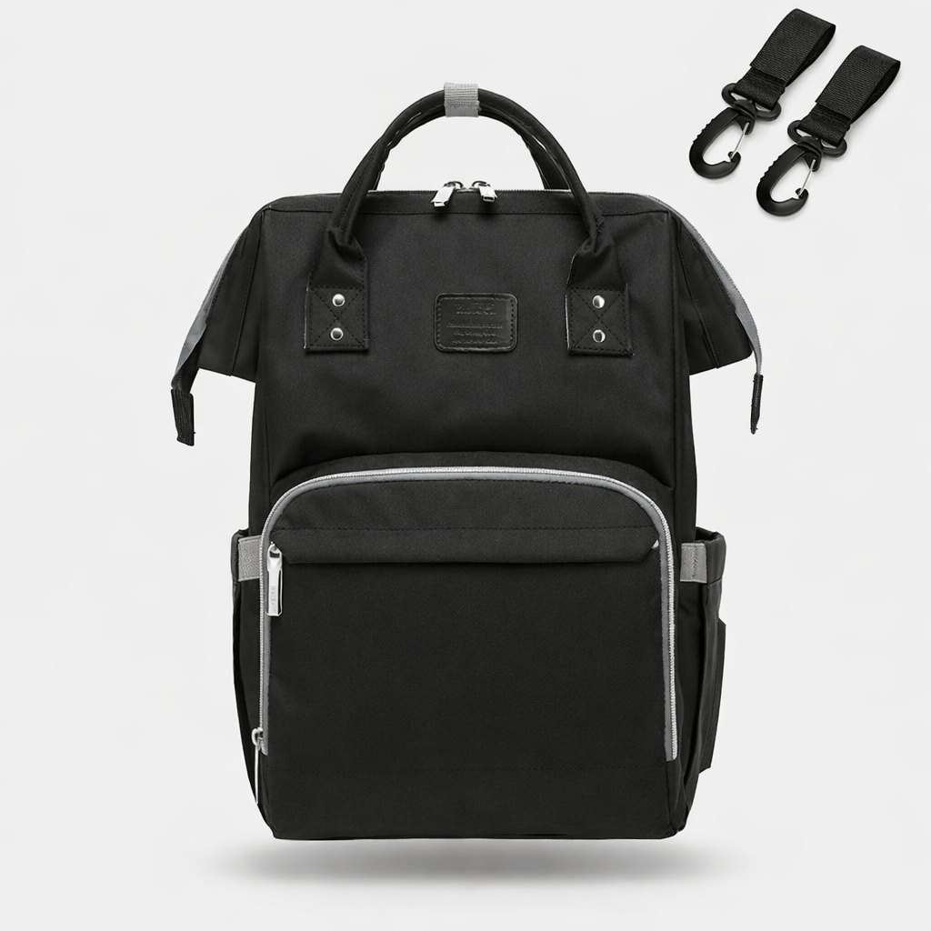 Sac à dos à langer voyage Noir