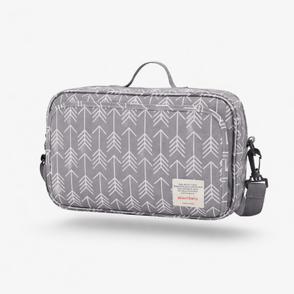 Sac à langer accroche poussette Gris