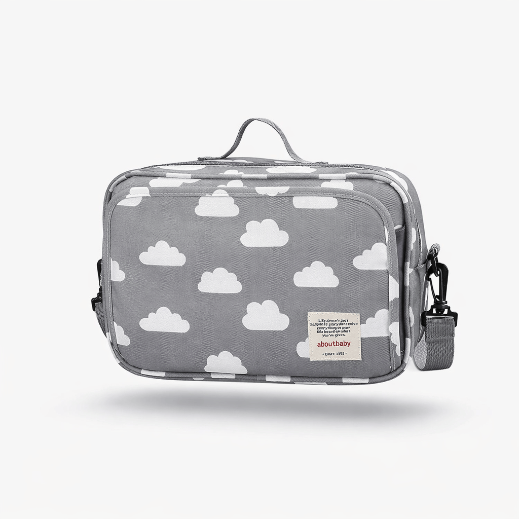 Sac à langer accroche poussette Gris-Nuage