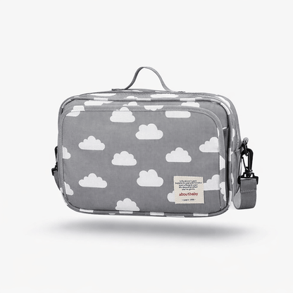 Sac à langer accroche poussette Gris-Nuage