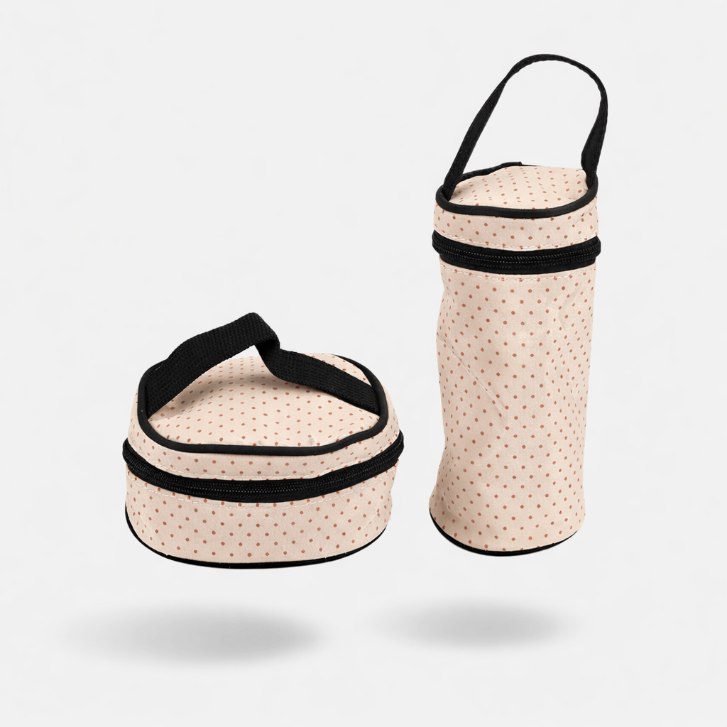 Sac à langer avec accessoires Beige-Noir