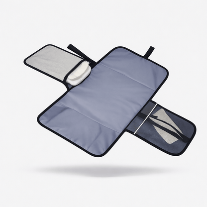 Sac à langer avec tapis intégré Gris Foncé