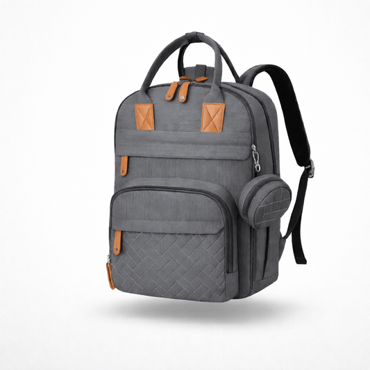 Sac à langer avec tapis intégré Gris Foncé