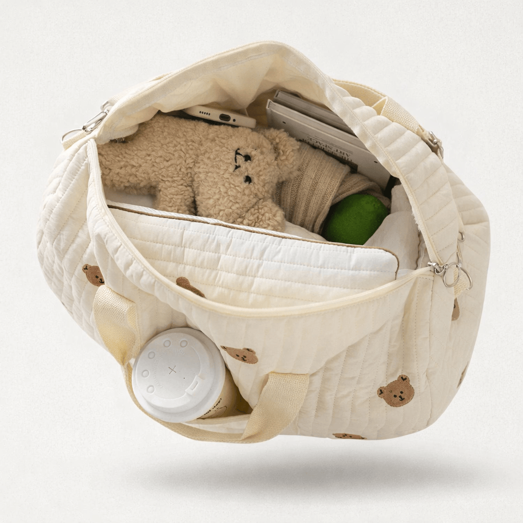 Sac à langer bandoulière Blanc