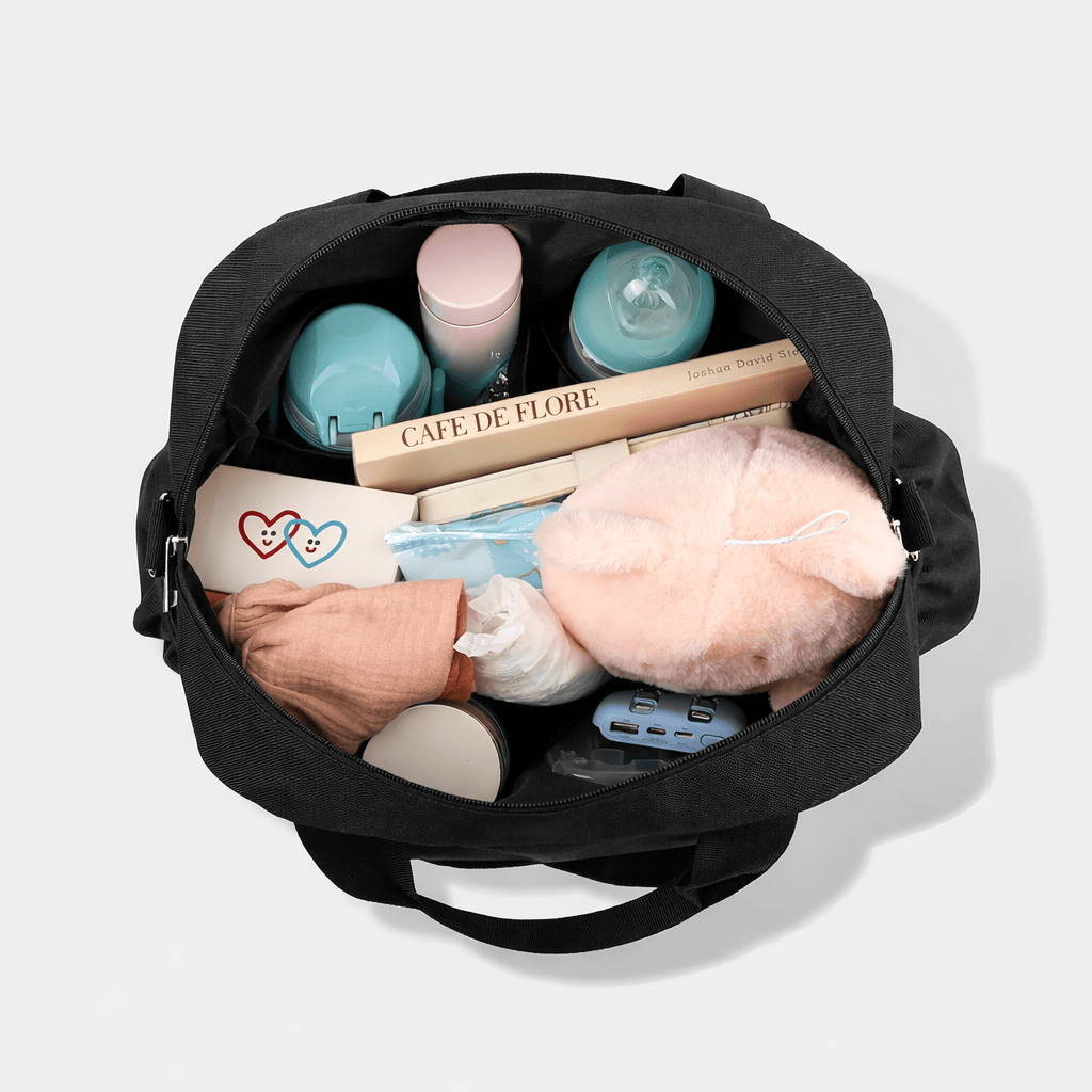 Sac à langer chic Noir