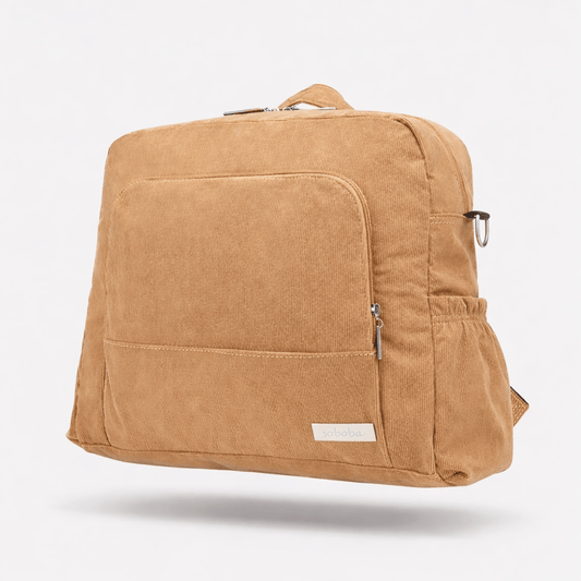 Sac à langer en velours côtelé